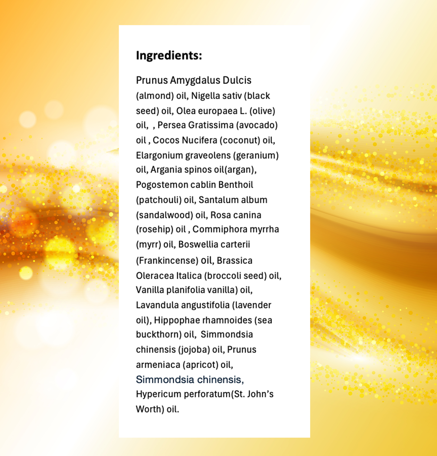Golden Oil